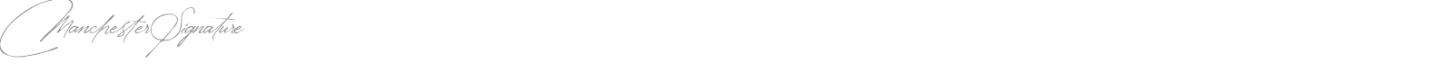 Manchester Signature font preview
